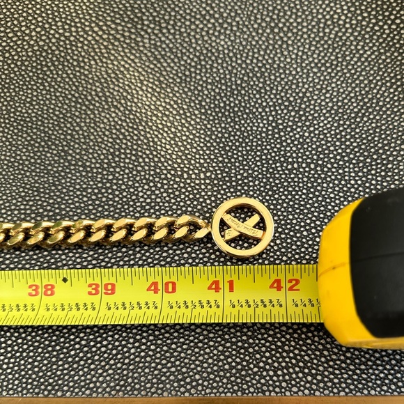 Paloma Picasso Gold Chain Belt Signature X’s Size Large